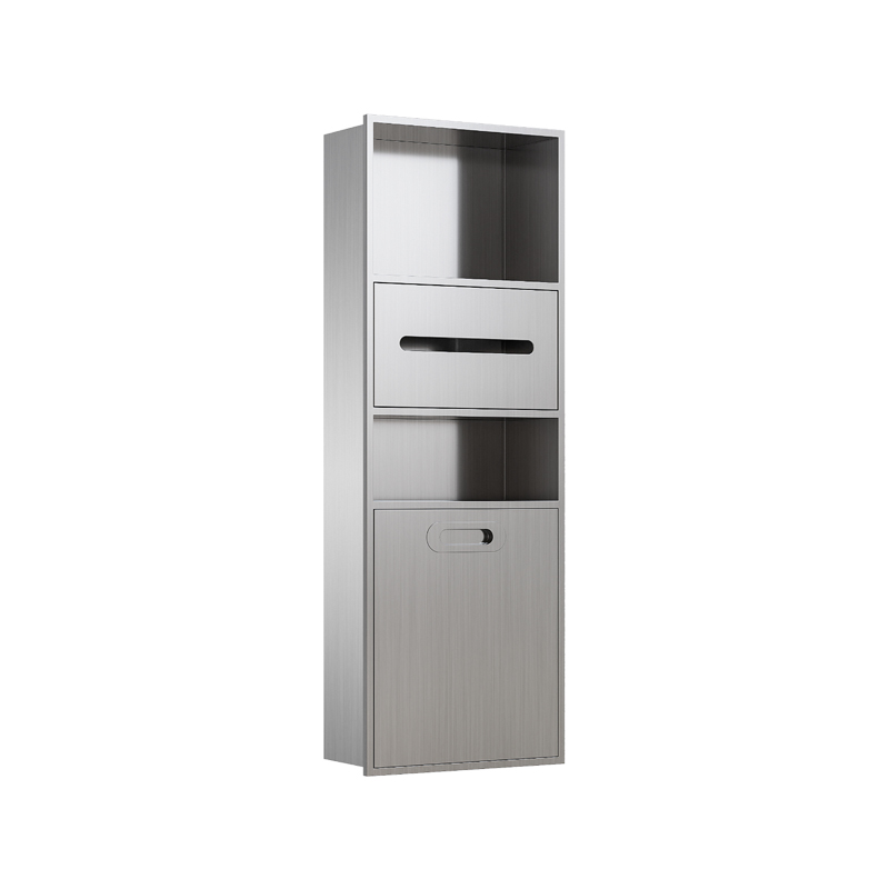YX-T860-4 veľký výklenok na odpadkový kôš z nehrdzavejúcej ocele